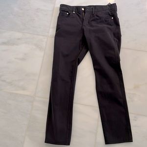 Worn only once!! Hugo Boss navy blue chinos.  Delaware slim fit.